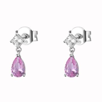 BROSWAY Fancy Vibrant Pink fülbevaló fülbevaló BWFVP115 - Elegáns ékszer webáruház Budapest