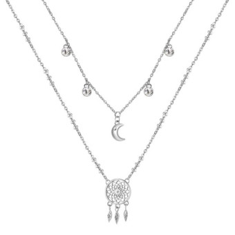 BROSWAY dupla nyaklánc Chakra Dreamcatcher nyaklánc BWBHKN066 - Elegáns ékszer webáruház Budapest