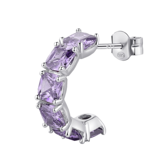 BROSWAY fél pár fülbevaló Fancy Magic purple fülbevaló BWFMP13 - Elegáns ékszer webáruház Budapest