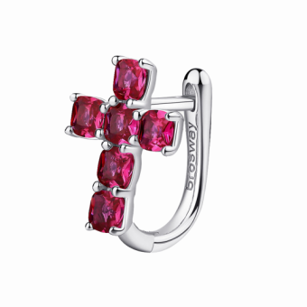 BROSWAY fél pár fülbevaló Fancy Passion ruby fülbevaló BWFPR14 - Elegáns ékszer webáruház Budapest