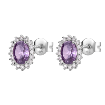 BROSWAY fülbevaló Fancy Magic purple fülbevaló BWFMP22 - Elegáns ékszer webáruház Budapest