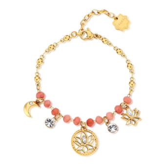 BROSWAY karkötő Chakra Lotus flower karkötő BWBHKB137 - Elegáns ékszer webáruház Budapest