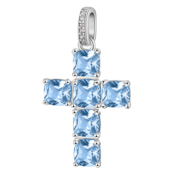BROSWAY medál Fancy Light blue medál BWFCL14 - Elegáns ékszer webáruház Budapest