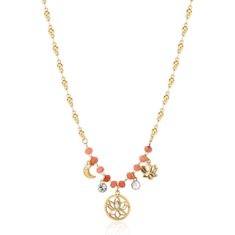 BROSWAY nyaklánc Chakra Lotus flower nyaklánc BWBHKN087 - Elegáns ékszer webáruház Budapest
