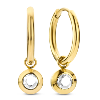 CO88 acél fülbevaló cirkóniával fülbevaló C88CE-70480 - Elegáns ékszer webáruház Budapest
