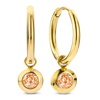 CO88 acél fülbevaló cirkóniával fülbevaló C88CE-70482 - Elegáns ékszer webáruház Budapest