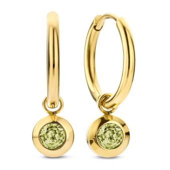 CO88 acél fülbevaló cirkóniával fülbevaló C88CE-70486 - Elegáns ékszer webáruház Budapest