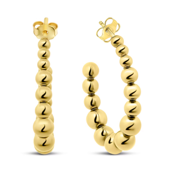 CO88 acél fülbevaló golyókkal fülbevaló C88CE-70598 - Elegáns ékszer webáruház Budapest