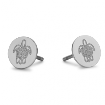 CO88 acél fülbevaló teknősbéka fülbevaló C88CE-70093 - Elegáns ékszer webáruház Budapest