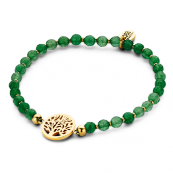 CO88 acél jadeit karkötő életfával karkötő C88CB-90227 - Elegáns ékszer webáruház Budapest