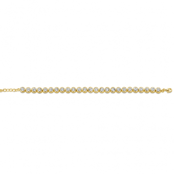 CO88 acél karkötő cirkóniákkal karkötő C88CB-90786 - Elegáns ékszer webáruház Budapest
