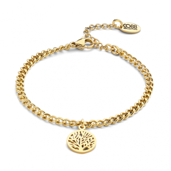 CO88 acél karkötő életfával karkötő C88CB-90772 - Elegáns ékszer webáruház Budapest