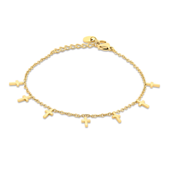 CO88 acél karkötő keresztekkel karkötő C88CB-91350 - Elegáns ékszer webáruház Budapest