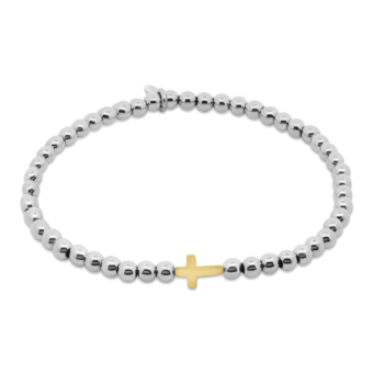 CO88 acél karkötő kereszttel karkötő C88CB-91356 - Elegáns ékszer webáruház Budapest