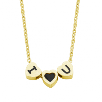 CO88 acél nyaklánc I ♥ you nyaklánc C88CN-26029 - Elegáns ékszer webáruház Budapest