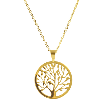 CO88 acél nyaklánc életfával nyaklánc C88CN-10005 - Elegáns ékszer webáruház Budapest