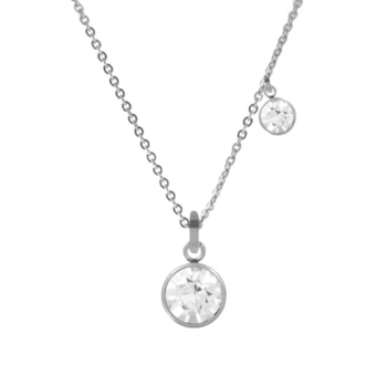 CO88 acél nyaklánc kristállyal nyaklánc C88CN-26097 - Elegáns ékszer webáruház Budapest