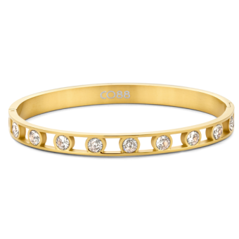 CO88 női merev acél karperec cirkóniákkal karkötő C88CB-91089 - Elegáns ékszer webáruház Budapest
