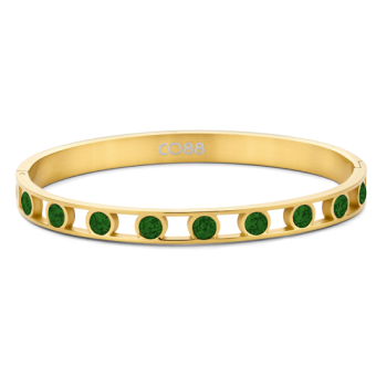 CO88 női merev acél karperec cirkóniákkal karkötő C88CB-91094 - Elegáns ékszer webáruház Budapest