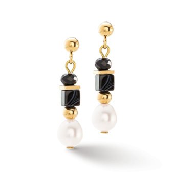 COEUR DE LION Pearls and Onyx fülbevaló fülbevaló 1132-21-1314 - Elegáns ékszer webáruház Budapest