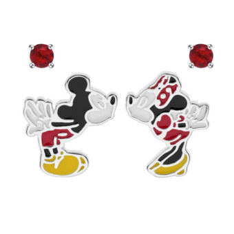 DISNEY Mickey és Minnie ezüst fülbevaló fülbevaló SS00004SRRL.CS - Elegáns ékszer webáruház Budapest