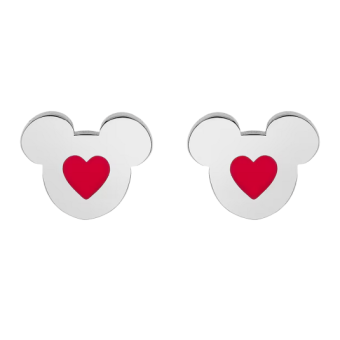 DISNEY acél fülbevaló Mickey egérrel és szívvel fülbevaló E600189NRL.CS - Elegáns ékszer webáruház Budapest