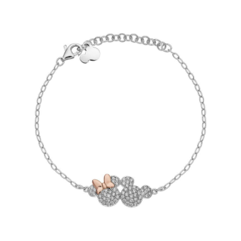 DISNEY ezüst karkötő Mickey and Minnie karkötő BS00048TZWL-55.CS - Elegáns ékszer webáruház Budapest