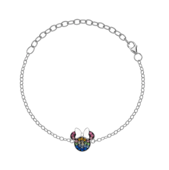 DISNEY ezüst karkötő Minnie karkötő BS00026SRML-55.CS - Elegáns ékszer webáruház Budapest