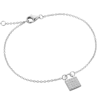 ESPRIT ezüst karkötő lakattal karkötő ESBR01831117 - Elegáns ékszer webáruház Budapest