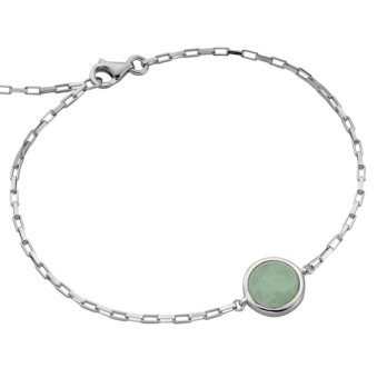 ESPRIT ezüst karkötő zöld kővel karkötő ESBR01461117 - Elegáns ékszer webáruház Budapest