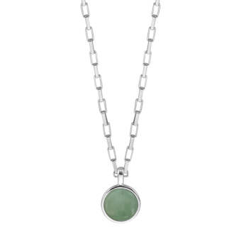 ESPRIT ezüst nyaklánc zöld kővel nyaklánc ESNL01291142 - Elegáns ékszer webáruház Budapest