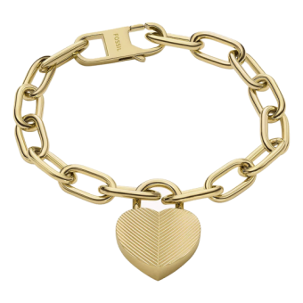 FOSSIL Harlow Linear Texture Heart női karkötő karkötő FOJF04658710 - Elegáns ékszer webáruház Budapest