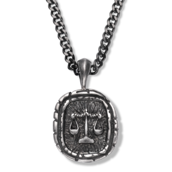 FRANK 1967 férfi nyaklánc Mérleg csillagjegy nyaklánc FR7FN-0039 - Elegáns ékszer webáruház Budapest