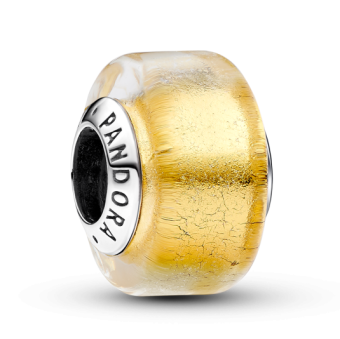PANDORA Arany mini muranói üveg charm - Elegáns ékszer webáruház Budapest