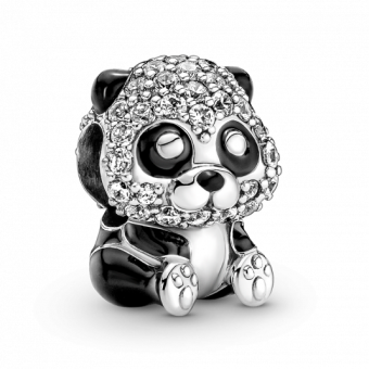 PANDORA Csillogó cuki panda charm - Elegáns ékszer webáruház Budapest