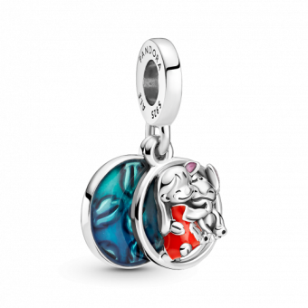 PANDORA Disney Lilo és Stitch családi függő charm - Elegáns ékszer webáruház Budapest