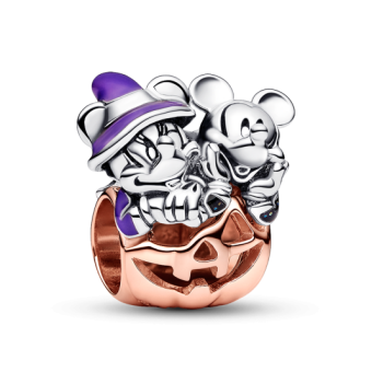 PANDORA Disney Mickey Egér és Minnie Egér Halloween tök charm - Elegáns ékszer webáruház Budapest