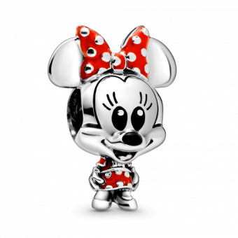 PANDORA Disney Minnie Egér pöttyös ruha és masni charm - Elegáns ékszer webáruház Budapest
