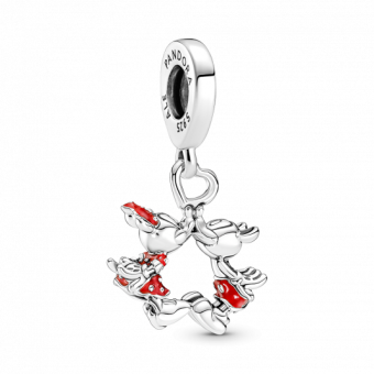 PANDORA Disney csókolózó Mickey és Minnie függő charm - Elegáns ékszer webáruház Budapest