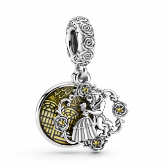 PANDORA Disney függő charm Szépség és szörnyeteg - Elegáns ékszer webáruház Budapest