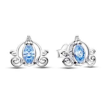 PANDORA Disney fülbevaló Hamupipőke hintója fülbevaló 293060C01 - Elegáns ékszer webáruház Budapest
