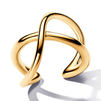 PANDORA ESSENCE aranyozott fél pár végtelen fülbevaló fülbevaló 263308C00 - Elegáns ékszer webáruház Budapest