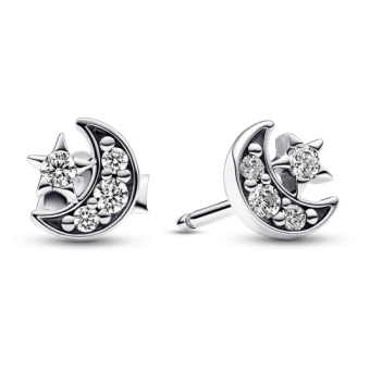 PANDORA Hold és Csillag fülbevaló fülbevaló 292990C01 - Elegáns ékszer webáruház Budapest