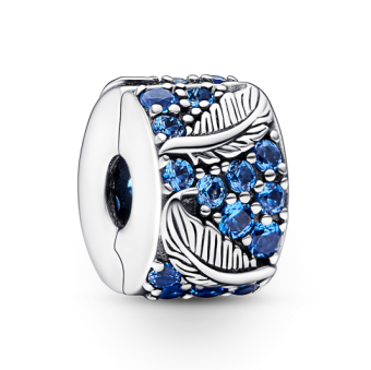 PANDORA Ívelt toll és pavé klipp charm - Elegáns ékszer webáruház Budapest