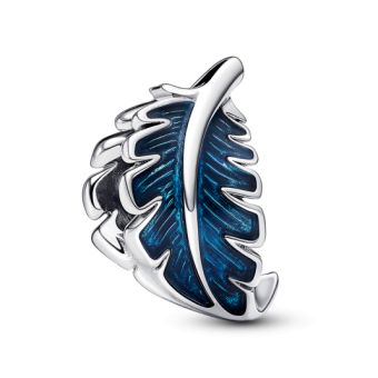 PANDORA Kék ívelt toll charm - Elegáns ékszer webáruház Budapest