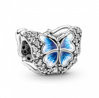 PANDORA Kék pillangó csillogó charm - Elegáns ékszer webáruház Budapest