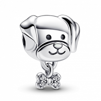 PANDORA Kiskutya és csont charm - Elegáns ékszer webáruház Budapest