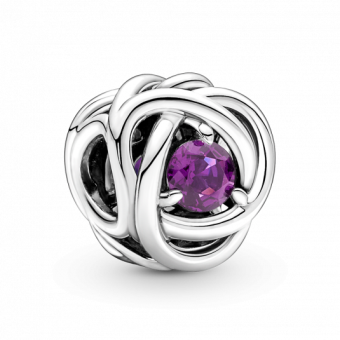 PANDORA Lila örökkévalóság kör charm - Elegáns ékszer webáruház Budapest
