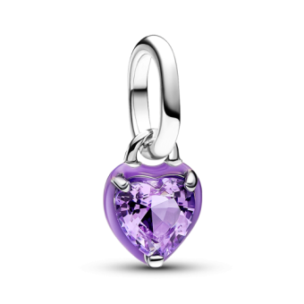 PANDORA ME Lila szív medál medál 793042C04 - Elegáns ékszer webáruház Budapest