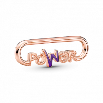 PANDORA ME aranyozott Power feliratú hosszú láncszem medál 780766C01 - Elegáns ékszer webáruház Budapest